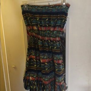 Multi color beach dress